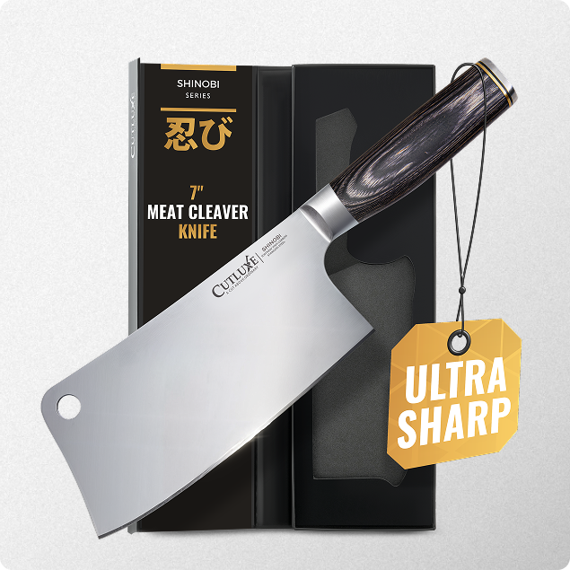 7″ Meat Cleaver Knife – Shinobi Series Japanese Butcher Blade