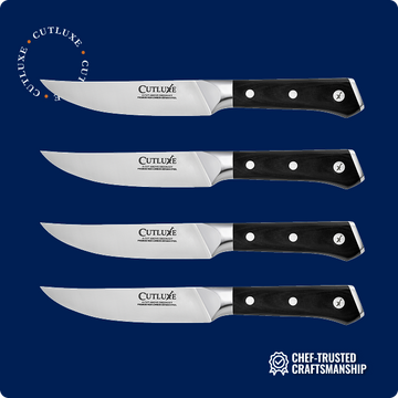 Straight Edge Steak Knives Set 4-Piece