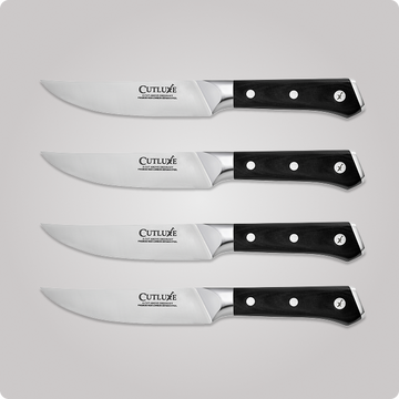 Straight Edge Steak Knives Set 4-Piece