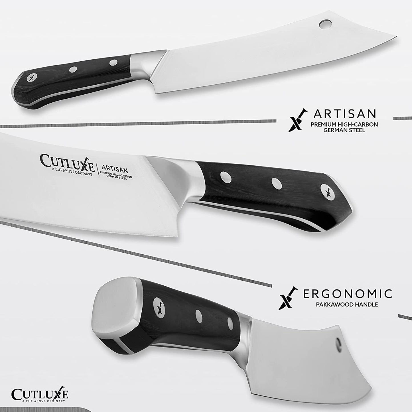 8″ Chef & Cleaver Hybrid Knife | Artisan Series