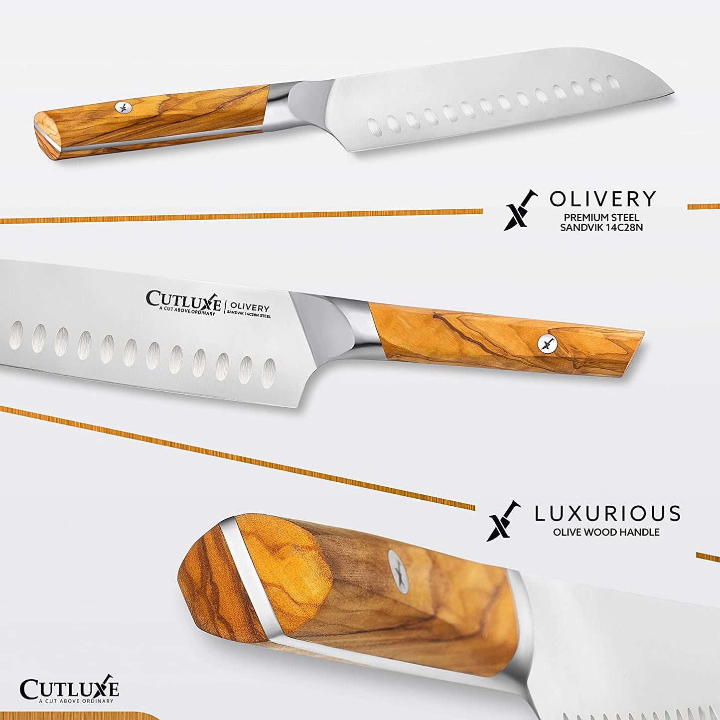 7″ Santoku Knife | Olivery Series
