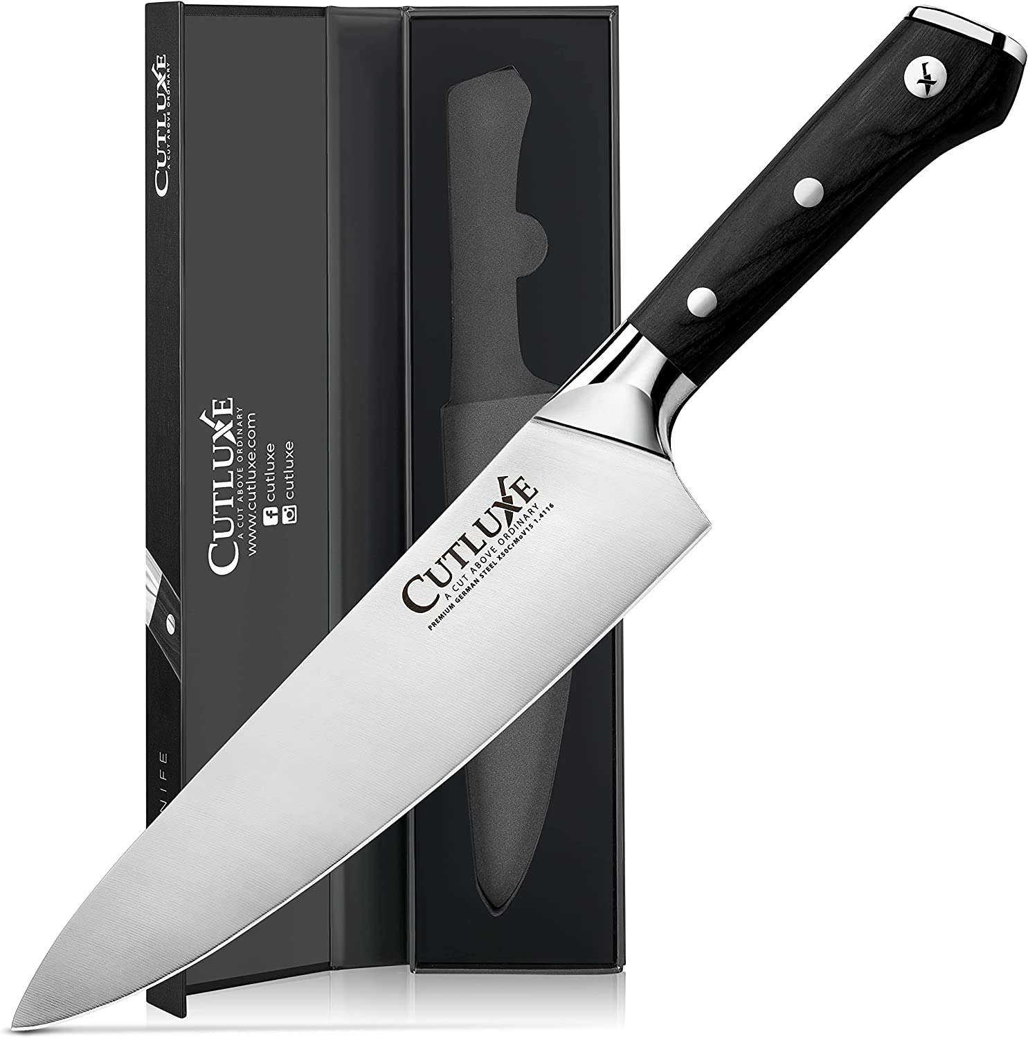8 Chef Knife, Professional Stainless Steel Kitchen Cooking Knife