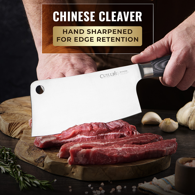 7″ Meat Cleaver Knife – Shinobi Series Japanese Butcher Blade