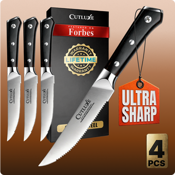 4 Serrated Edge Steak Knives