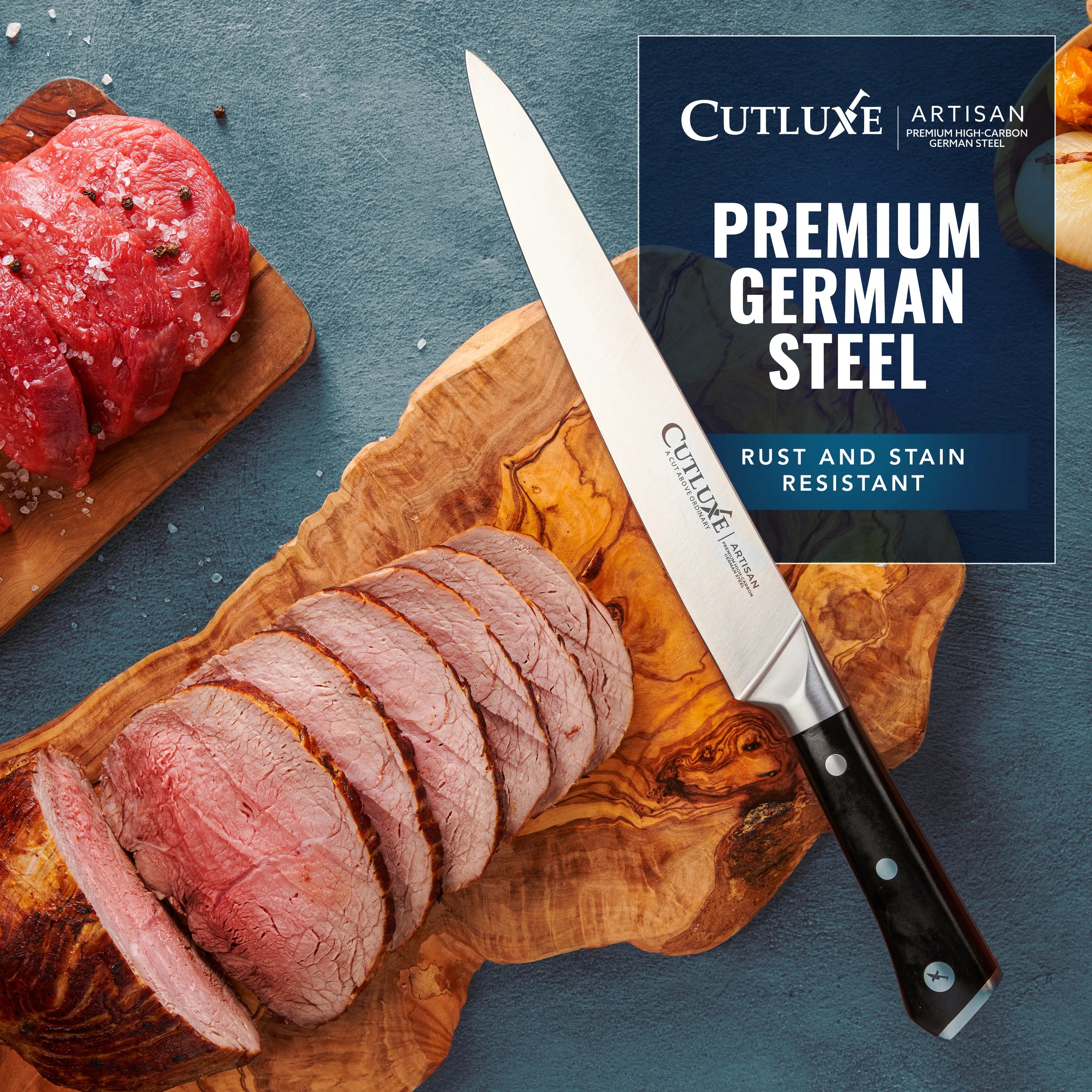 Carving Knife Set 2-Piece | Carving Knife and Carving Fork