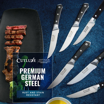 5" Serrated Steak Knives Set 6-Piece