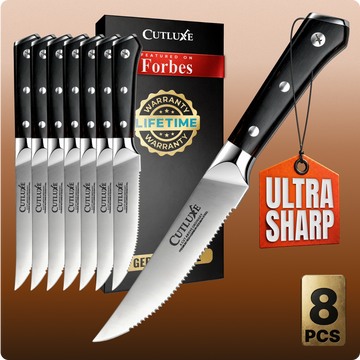8 Serrated Edge Steak Knives