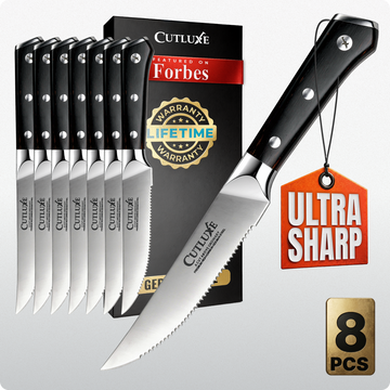 8 Serrated Edge Steak Knives