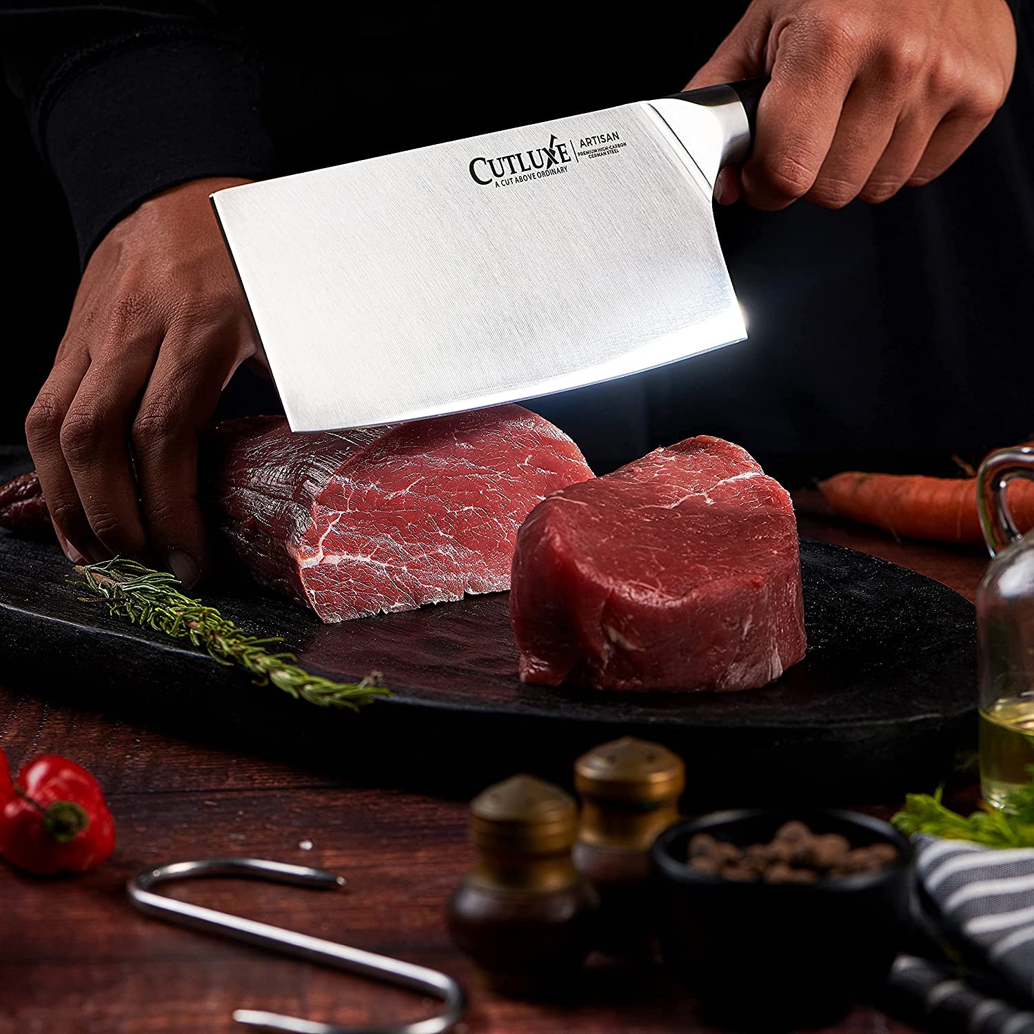 CUTLUXE 7 Cleaver Knife, Meat Cleaver Knife – Artisan Series