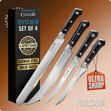BBQ Legend 4-Piece Knife Set – Brisket, Breaking, Boning & Fillet