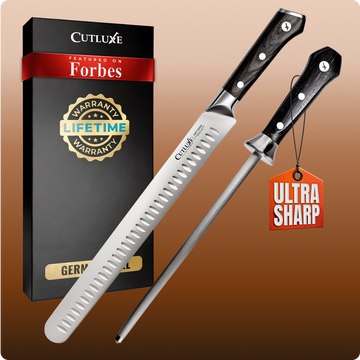 BBQ Knife Carving Set with Honing Rod