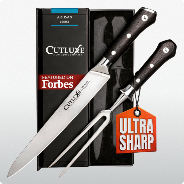 2-Piece Carving Set – Knife & Fork for Roast & Turkey