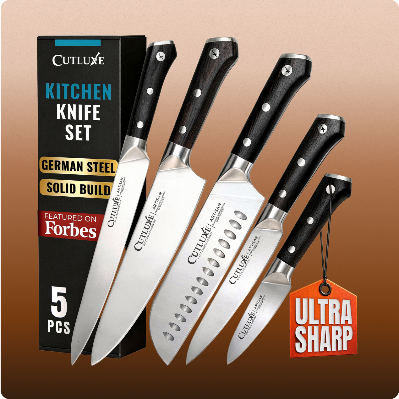 Pro Chef Knife Set 5-Piece