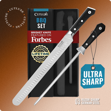 BBQ Knife Carving Set with Honing Rod