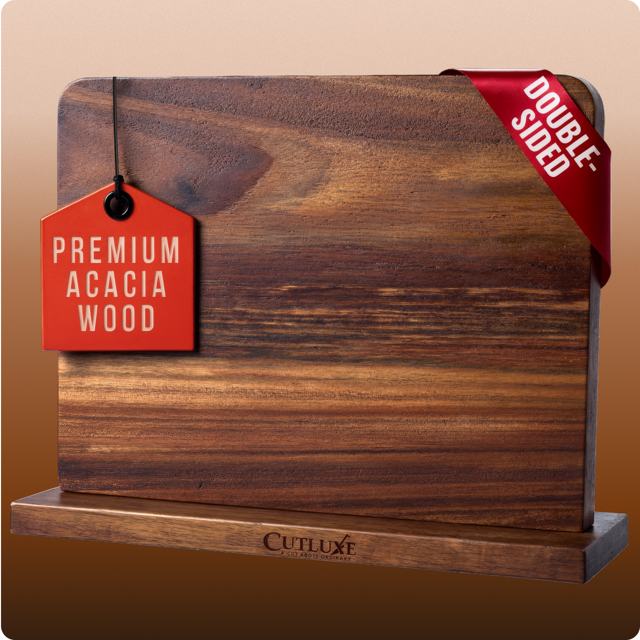 Magnetic Knife Holder - Double Sided Acacia Wood