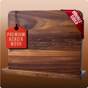 Magnetic Knife Holder - Double Sided Acacia Wood