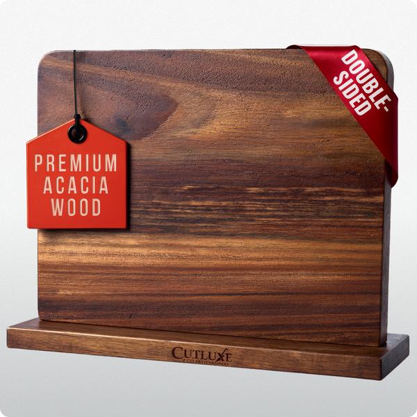 Magnetic Knife Holder - Double Sided Acacia Wood