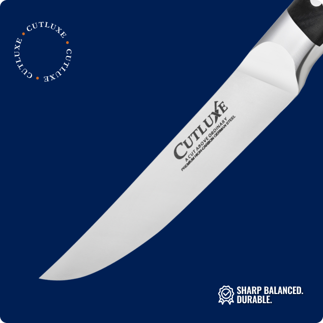 Straight Edge Steak Knives Set 4-Piece