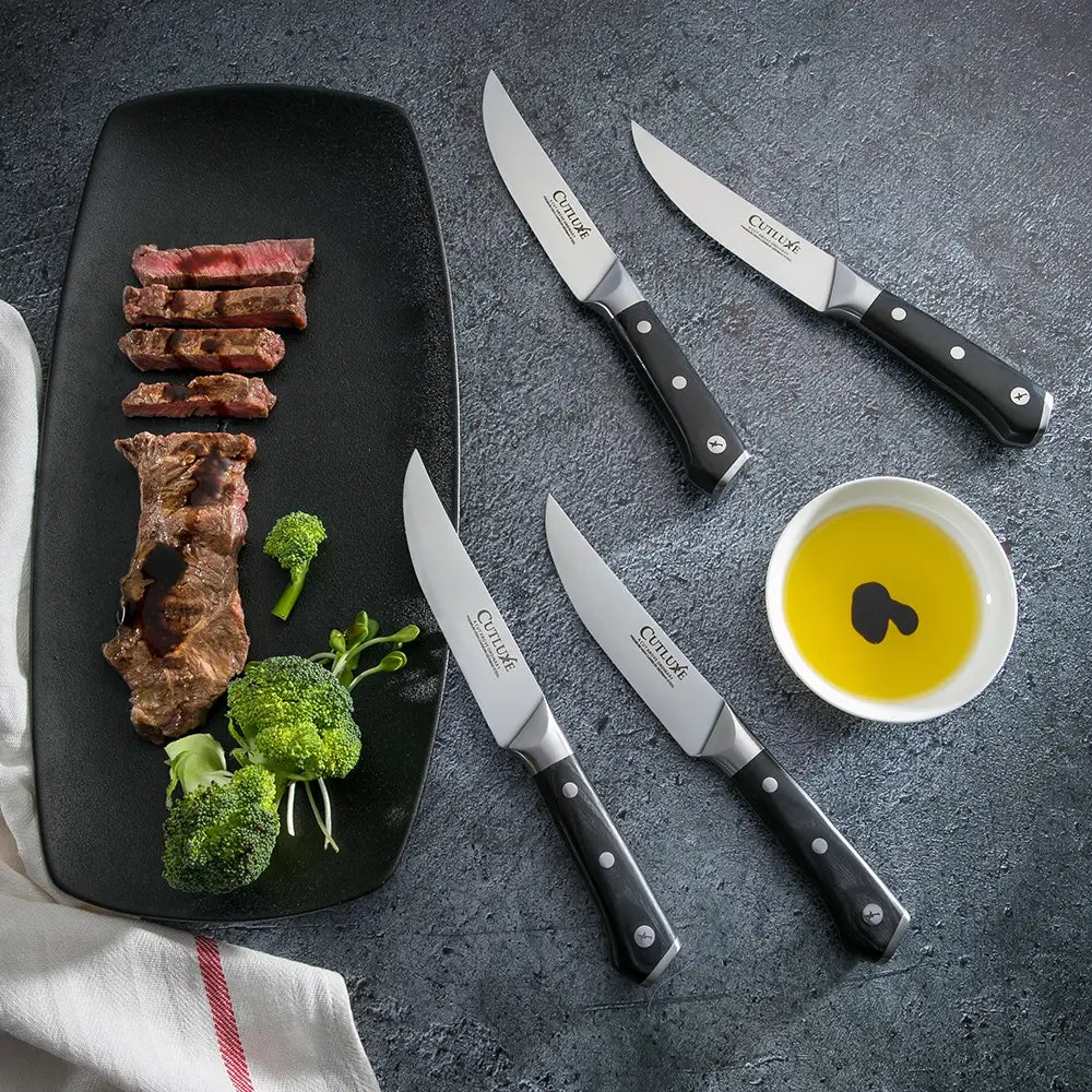 Product image 2 of 10: 4 Straight Edge Steak Knives – image 2 of 10