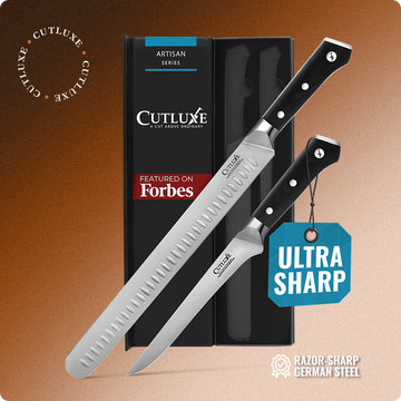 BBQ Carving Set 2-Piece | 12" Brisket Slicing and 6" Boning Knife