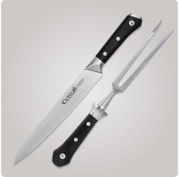 Carving Knife Set 2-Piece | Carving Knife and Carving Fork