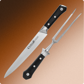 2-Piece Carving Set – Knife & Fork for Roast & Turkey