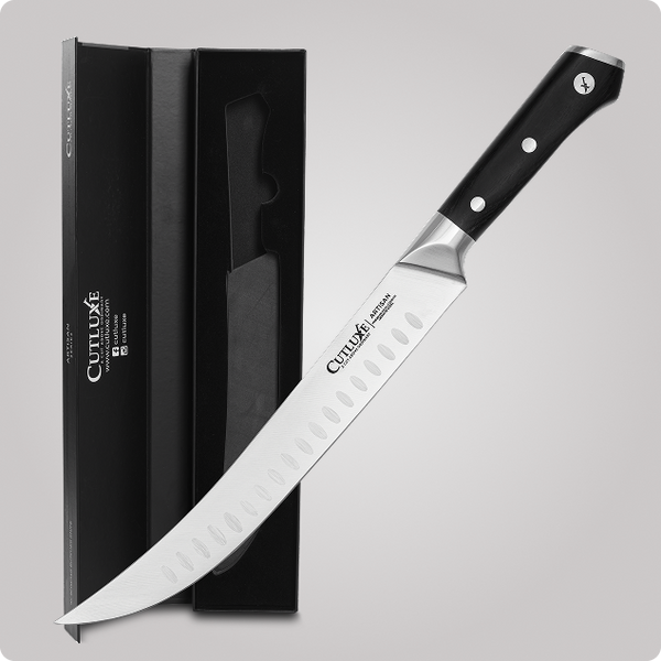 CUTLUXE 10″ Butcher Knife, Cimeter & Breaking Knife