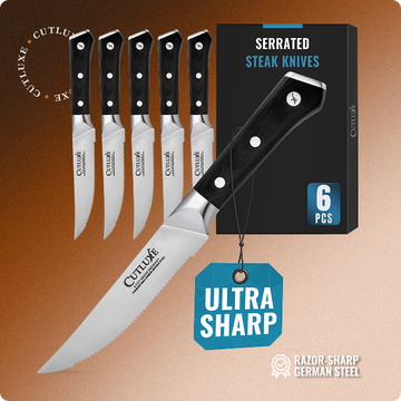 6 Serrated Steak Knives