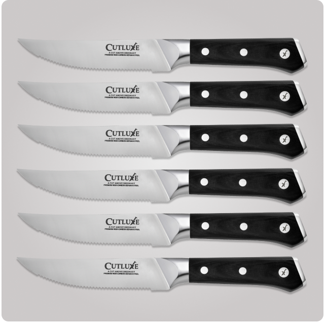 5" Serrated Steak Knives Set 6-Piece