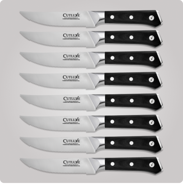 Serrated Edge Steak Knives Set 8-Piece