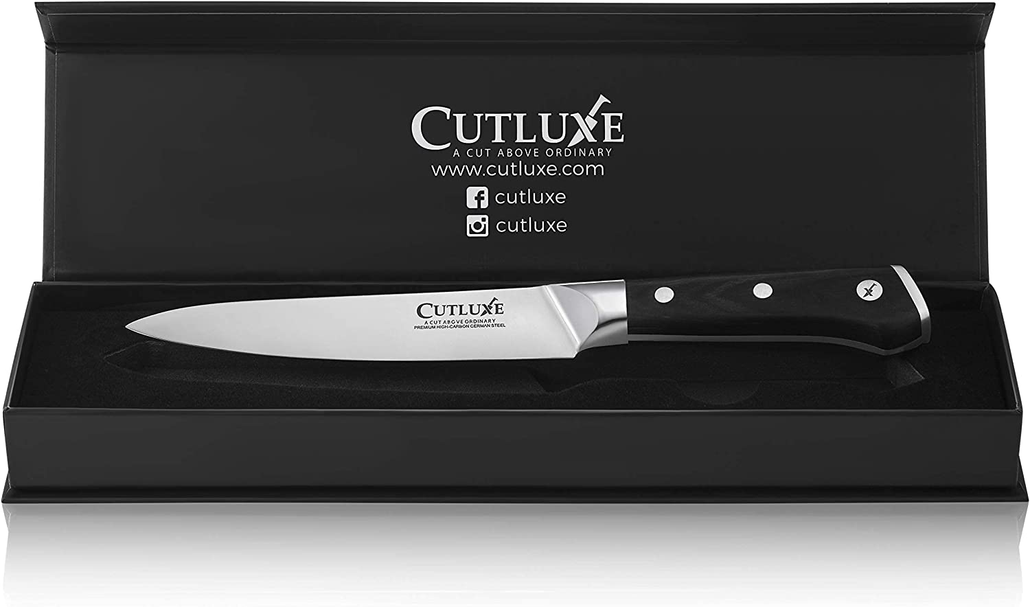 Cutluxe Couteau Utilitaire - Petit Couteau de Cuisine Versatile