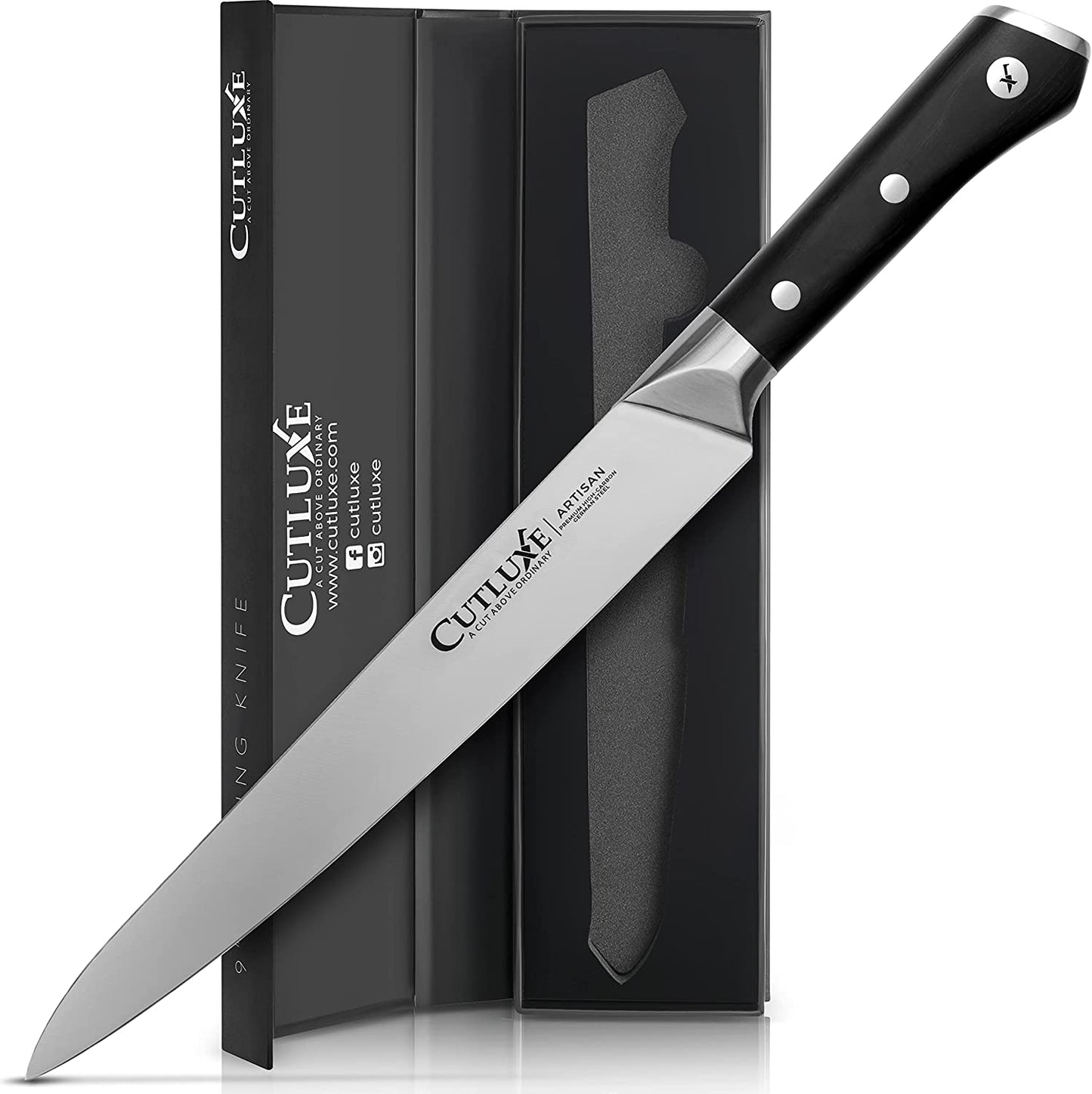 Buy Cutluxe 10'' Meat Carving Knife Online | Best Kitchen Turkey Carving Knives For Sale