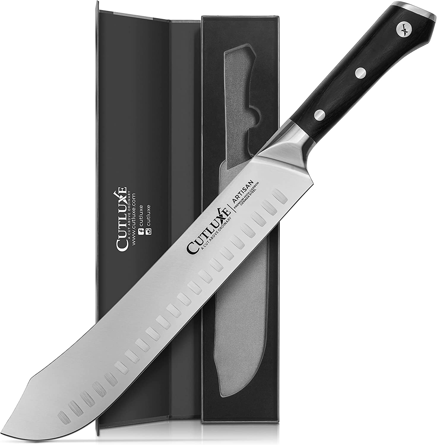 Buy Cutluxe 10'' Butcher Bullnose Knife Online | Best Kitchen Butcher Knives For Sale