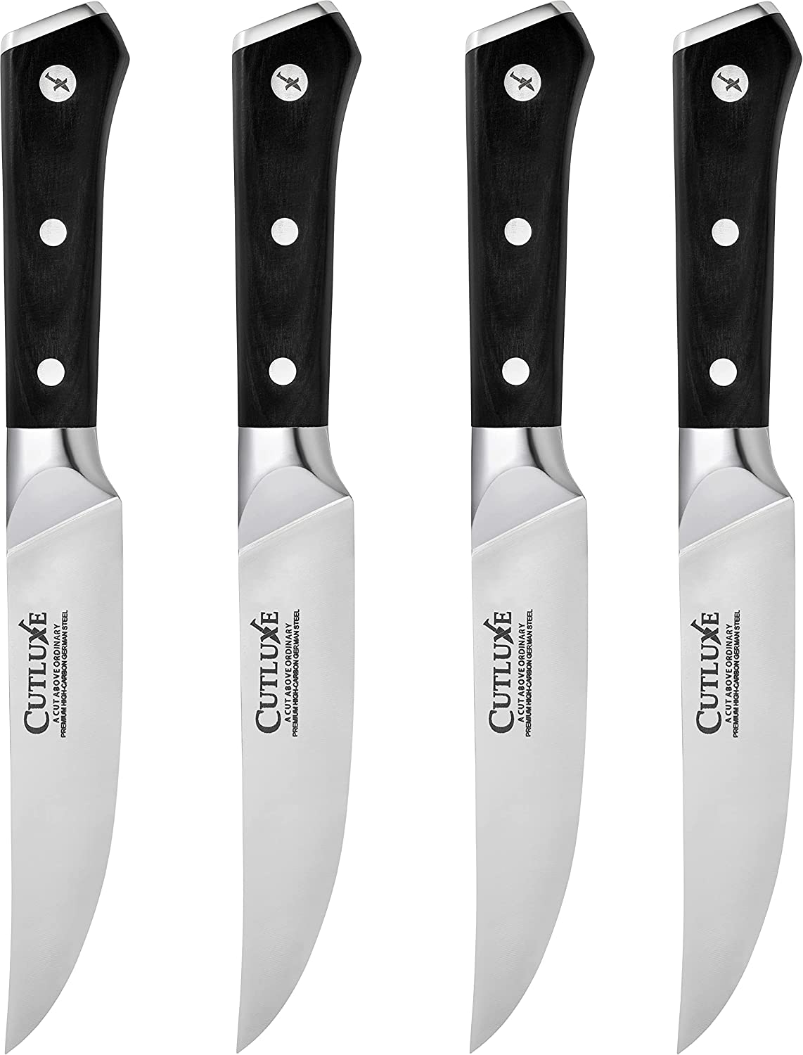 Straight Edge Steak Knives Set 4-Piece