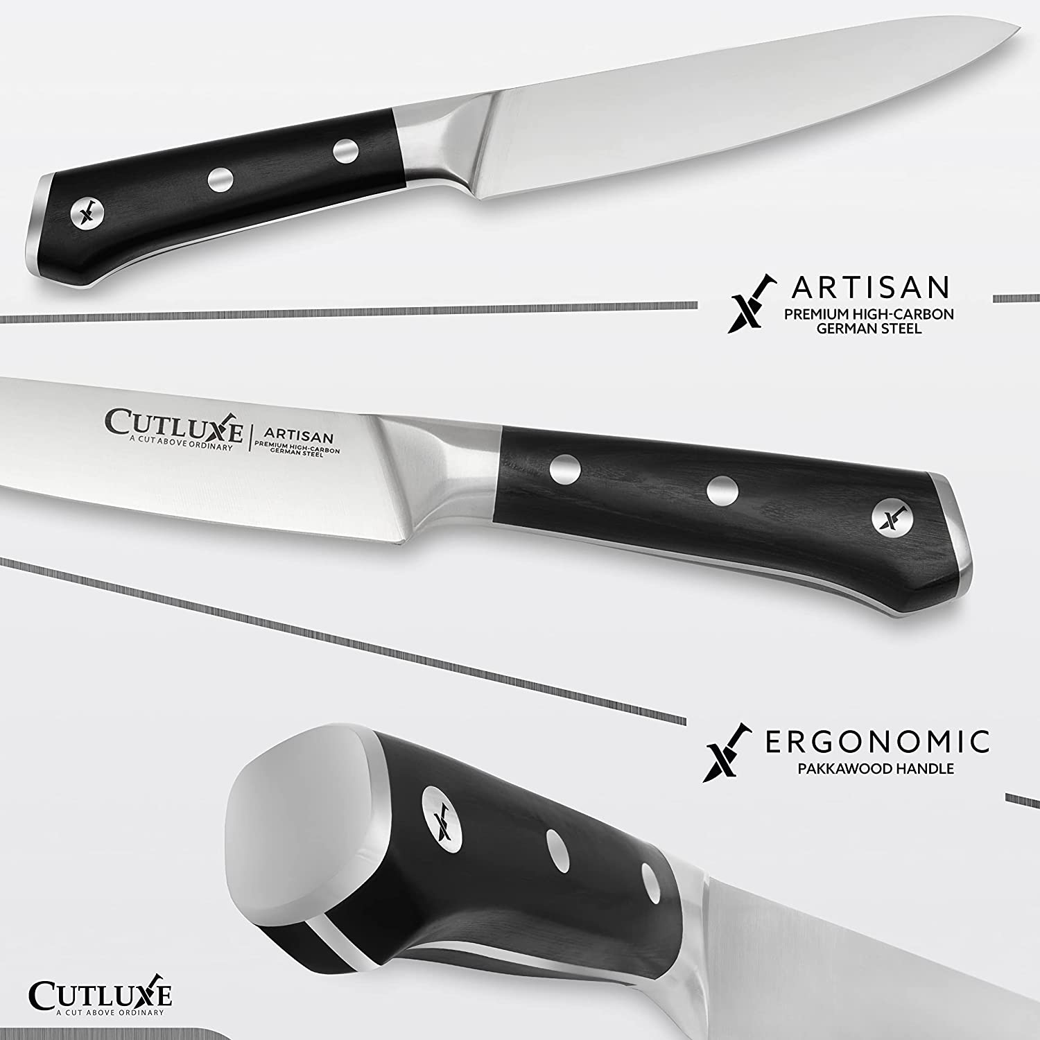 TUO Kitchen Utility Knife 5 inch Small Chef Knife German High Carbon  Stainless Steel Kitchen Knife Ergonomic Pakkawood Handle with Gift Box-New  Legacy Series - Yahoo Shopping