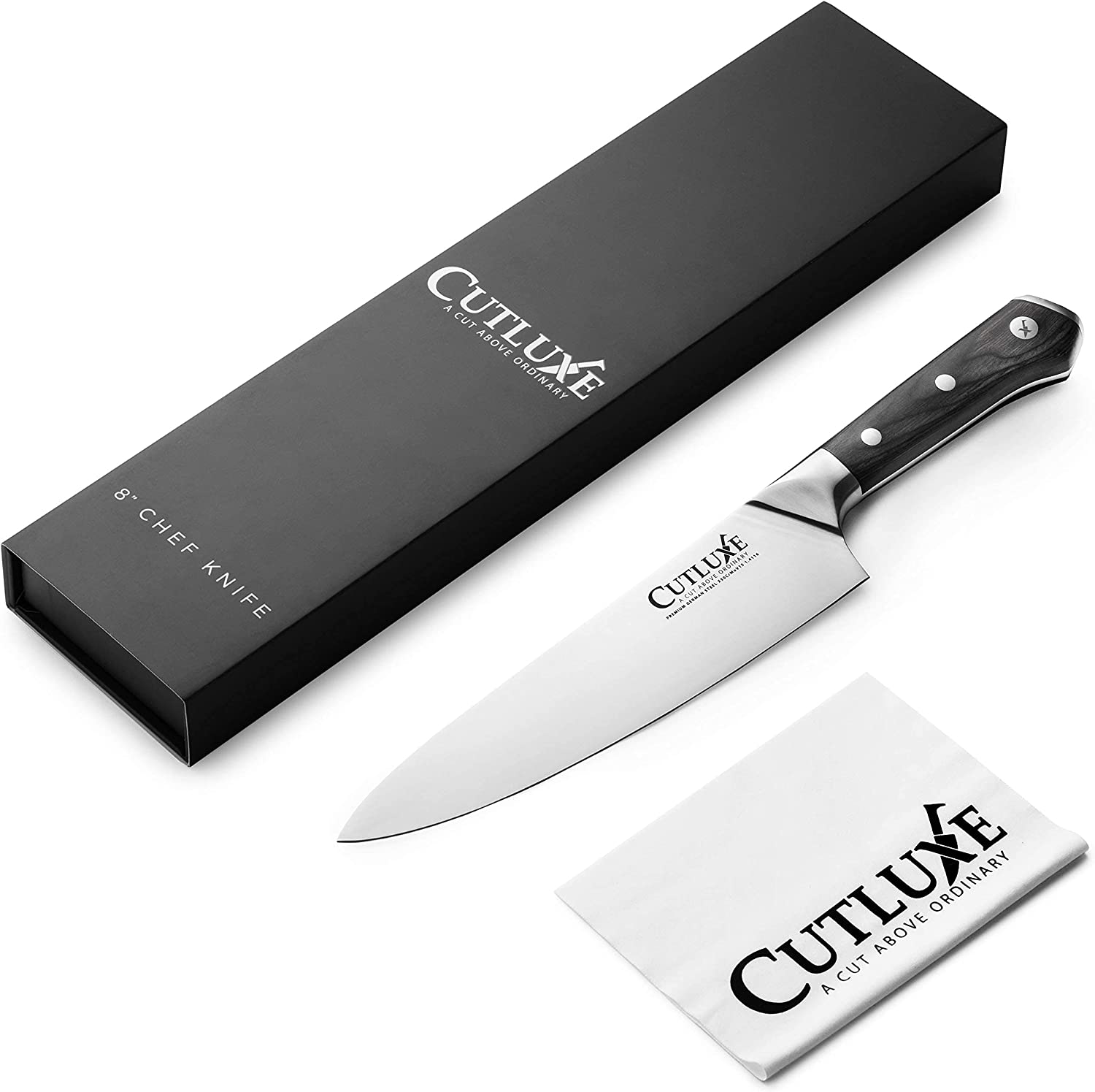 Professional Cutlery - 8 Inch Stainless Steel Chef Knife - Backed by a -  Kitchintelligence