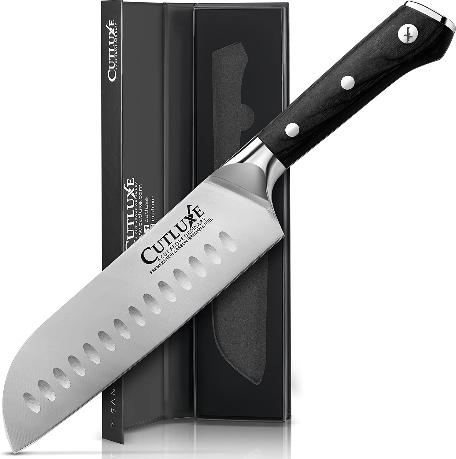 Buy Cutluxe 7'' Santoku Knife Online | Santoku Chef's Knife For Sale