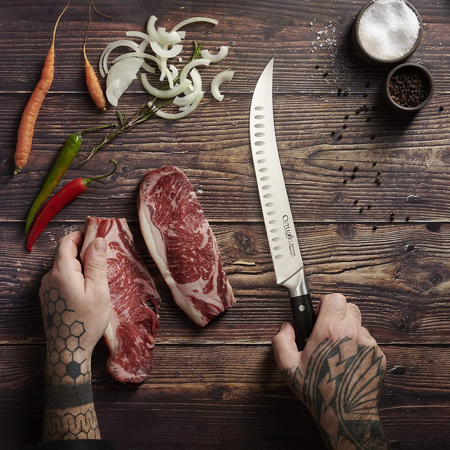10″ Butcher Cimeter Knife | Artisan Series