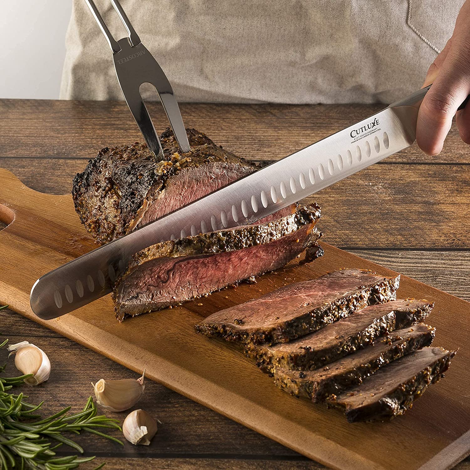 Cutluxe 12 Slicing Carving Knife, Brisket Knife – Artisan Series