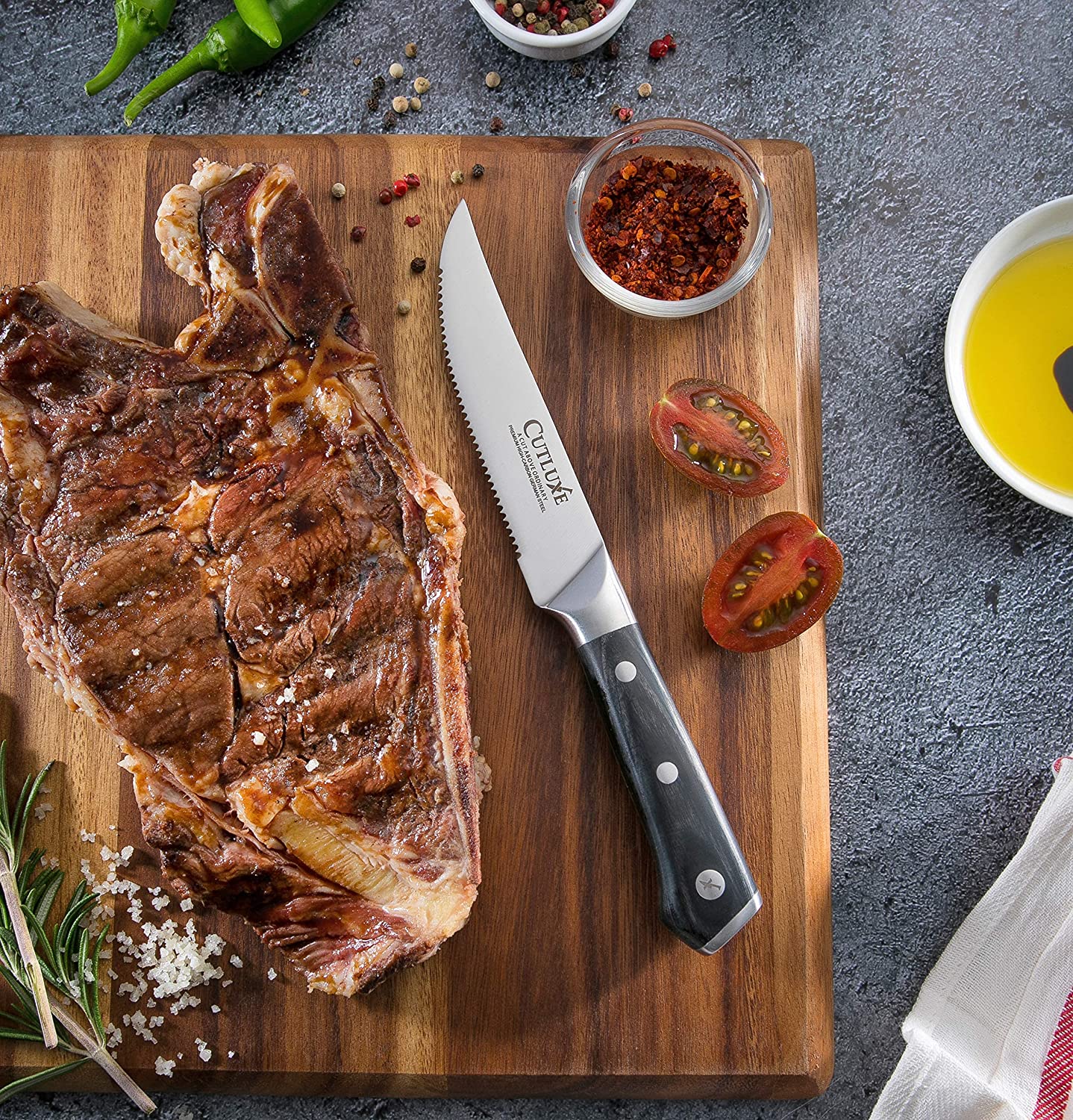 Serrated Edge Steak Knives Set | Artisan Series
